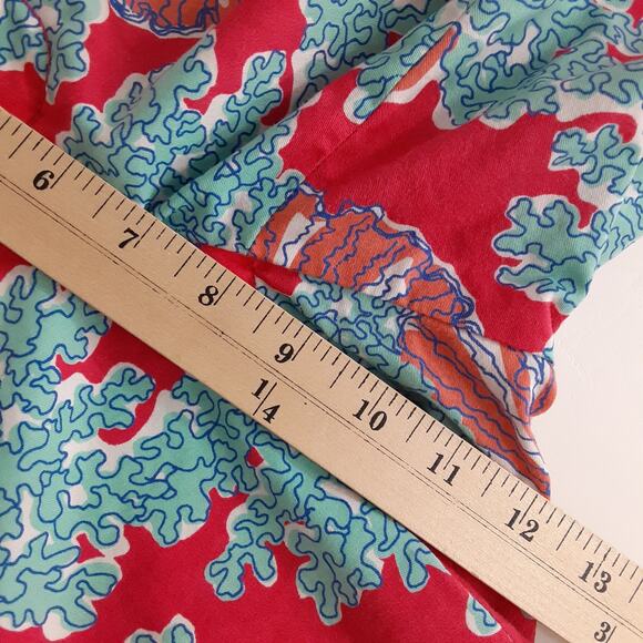 Lilly Pulitzer Avenue Short Coral Seaside Bermuda Short Womens 8 Beach Florida - Picture 8 of 9